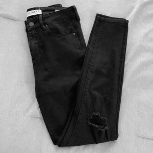 Bullhead black high waist skinny jeans